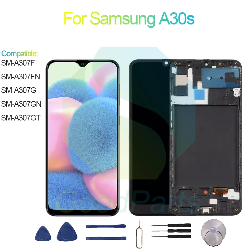 

Для замены экрана Samsung A30s 2340*1080 SM-A307F/FN/G/GN/GT A30s ЖК сенсорный дигитайзер