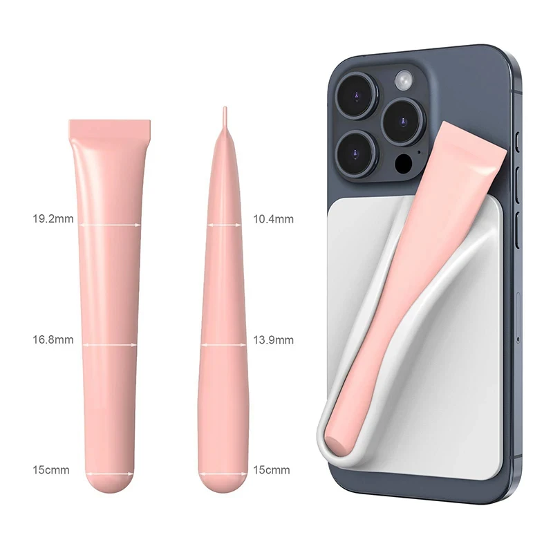 Silicone Lipstick Lip Glaze Mobile Phone Case Mobile Phone Holder, Soft Silicone Shell Protective Case, Protective Cover