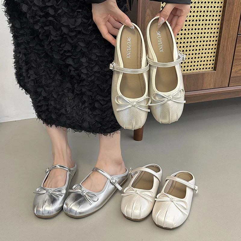 

Новинка 2023 года, кожаные женские сандалии с квадратным носком, увеличенным каблуком, без шнуровки, с пряжкой на ремне и бантом, мягкая повседневная женская обувь Женская Обувь