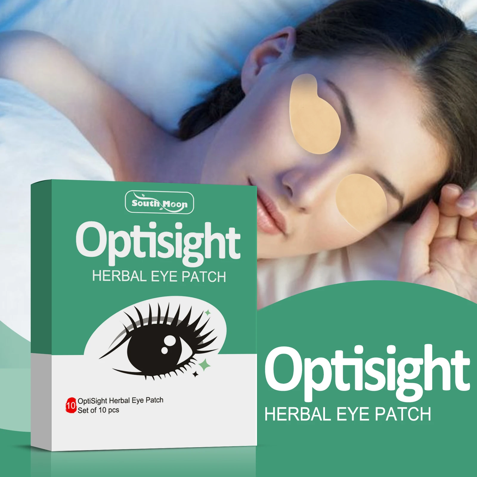 South Moon Wormwood Eye Care Sticker Box Stay Up Late Eye Dry Eye Astringent Cold Compress Stick Moxibustion Students