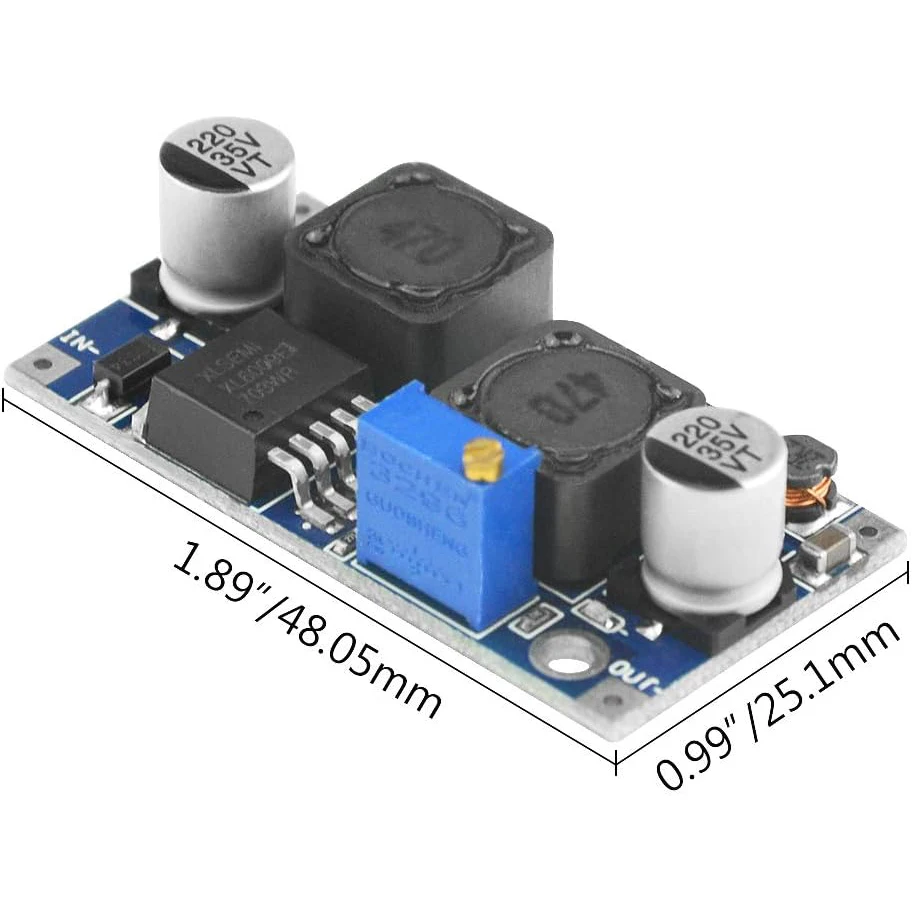 3Pcs XL6009 DC-DC Buck Boost Voltage Converter Power Module 4A 400KHz Adjustable Switch Module 3.8-30V to 1.25-35V Power Supply