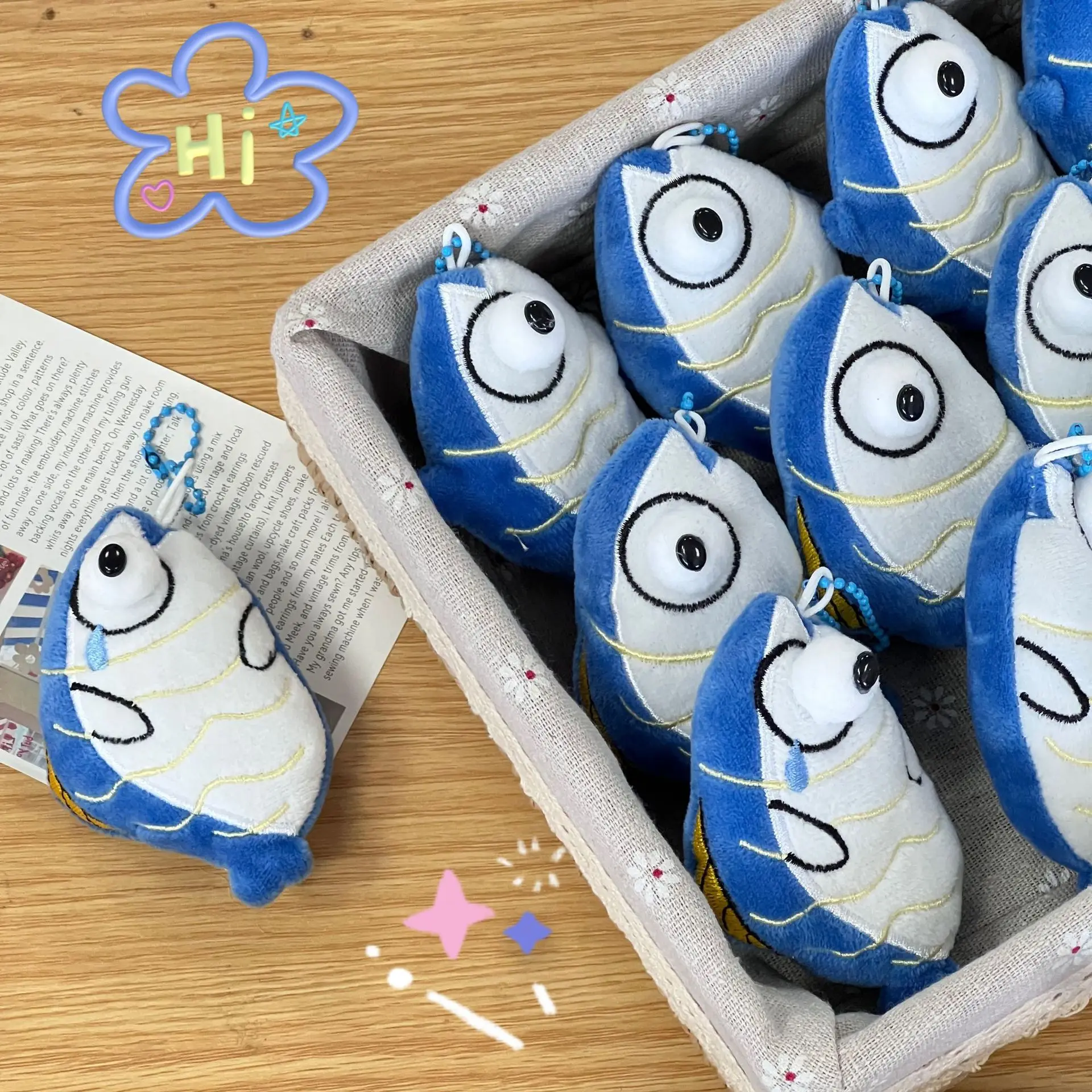 

Original Genuine Tuna Animal Plush Keychain Accessories DIY Accessories Keychain Cartoon Hanging Decor Wholesale