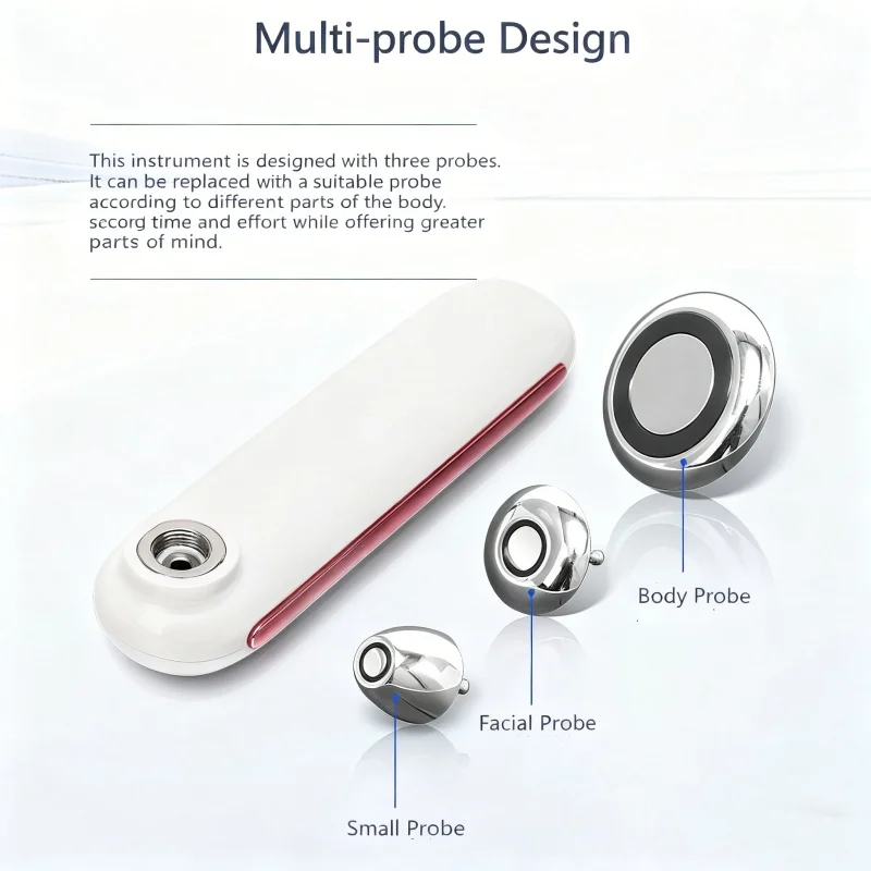 Macchina per rassodare la pelle RF con 3 teste per il lifting del viso Dispositivo per il modellamento del corpo con riduzione delle rughe con visualizzazione dell'ora a LED