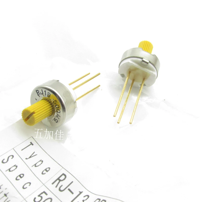 

5PCS/RJ-13PR500 RJ-13 PR 50R RJ13-500 Imported Top Tuning Resistor Adjustable Potentiometer