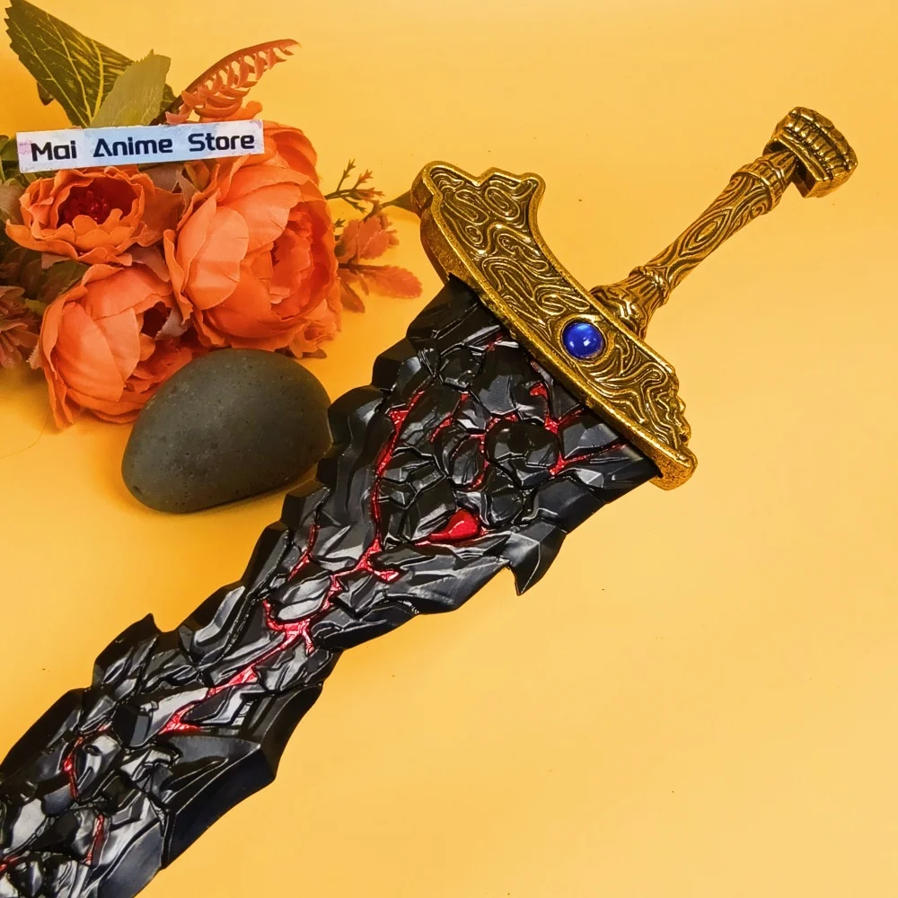 11.6 بوصة معدنية Elden كاتانا أنيمي النينجا سكين شفرة حديد السيف الحجم الحقيقي اليابانية كاتانا الأصلي الساموراي صابر لعبة غير حادة هدية #3