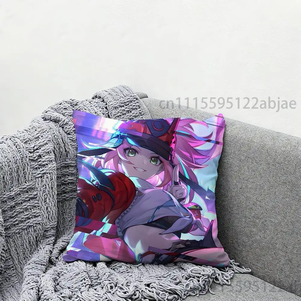 R-Rappa H-Honkai Star Rail Throw Pillow Case Decoration Bed Custom Square Pillowcase Pad Cover