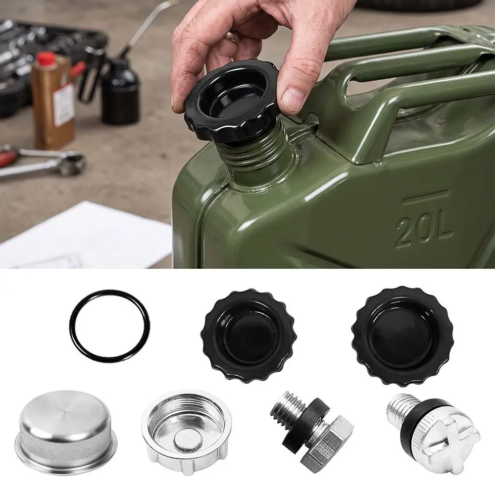 aluminium Jerrycan Lid Iron Material Leakproof Design Drum Bung Cap Screw Thread Type Vent Valve Included Oil Barrel Cover