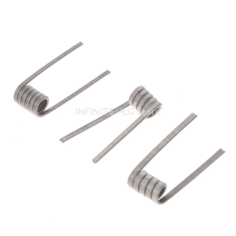 10 قطعة XFKM رقيق MTL تنصهر كلابتون لفائف مسبقة الصنع A1 SS316 Ni80 الغريبة لخزان MTL RDA RTA RBA مقاومة عالية
