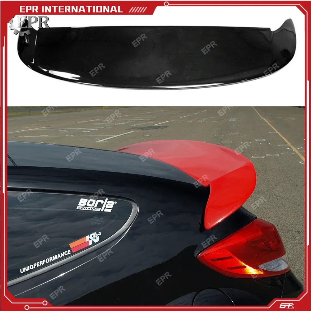 FRP Rear Spoiler For Veloster D Style Fiber Glass Rear Roof Wing Lip(Turbo Need Brake Light)Tuning Trim Accessories For Veloster