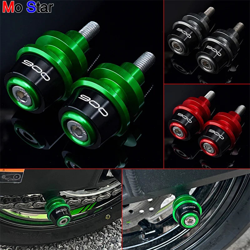

900 For Kawasaki Z 900 Z900 Z900rs Z900Se 2017-2025 M8 Motorcycle Accessories CNC Aluminum Swingarm Slider Spools Screws Stand