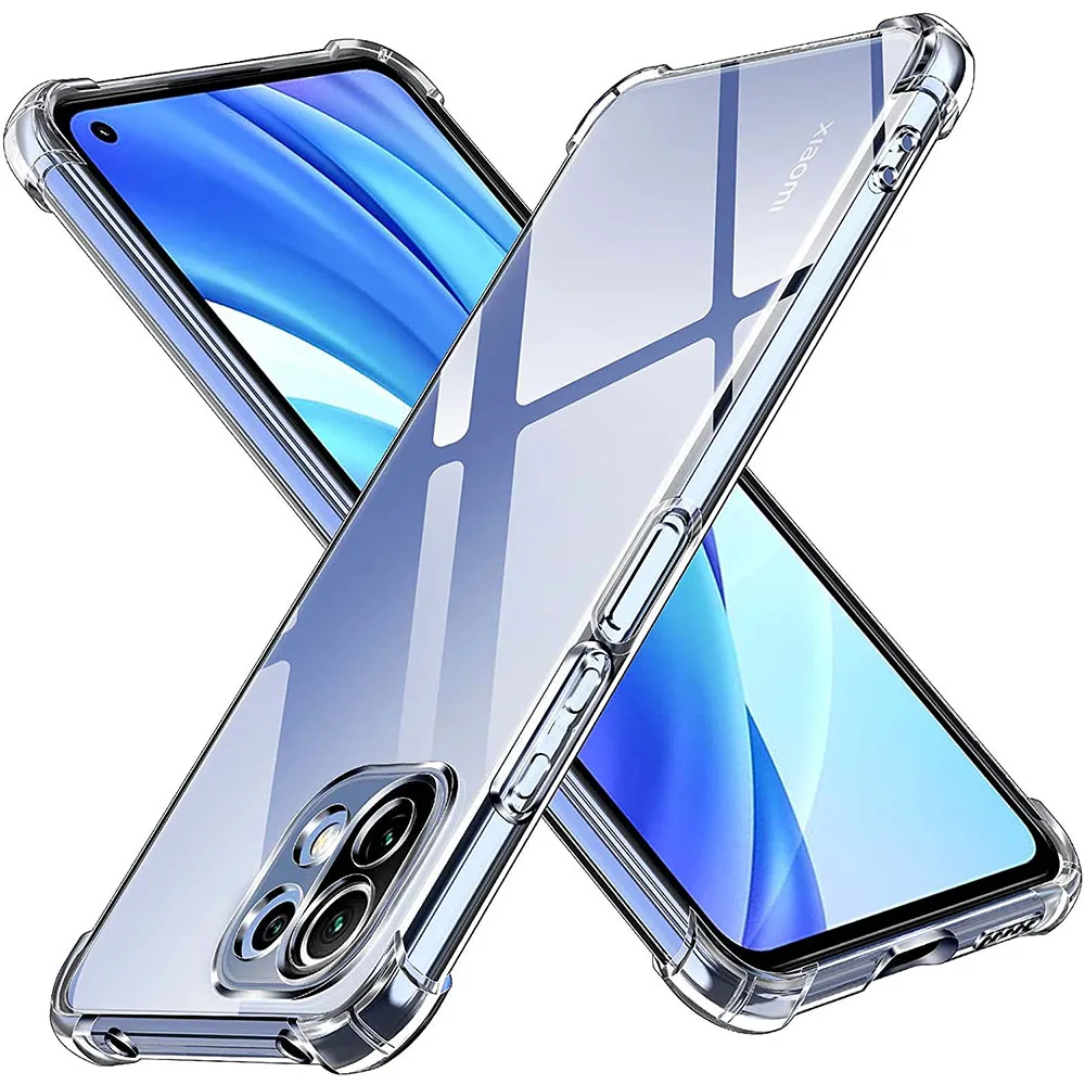 3D Airbag Shockproof Silicone Phone Case For Xiaomi Mi 11 11T 12 lite 12S 12X 12 12T 13 13T Pro Ultra Thin Back Cover Cases Caqa image 2