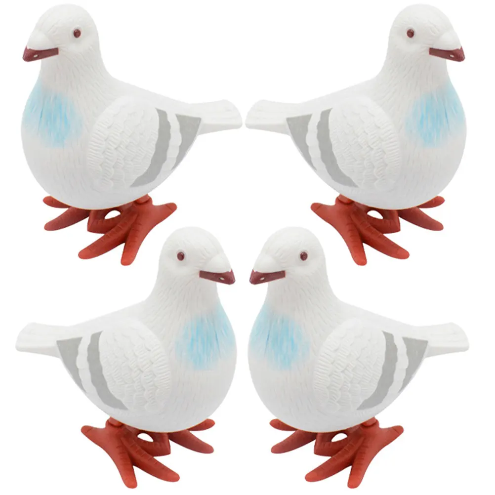 

4Pcs Pigeon Wind Up Moving Funny Interactive Creative Kids Birthday Party Favor Cute Small Animals Plaything Gift