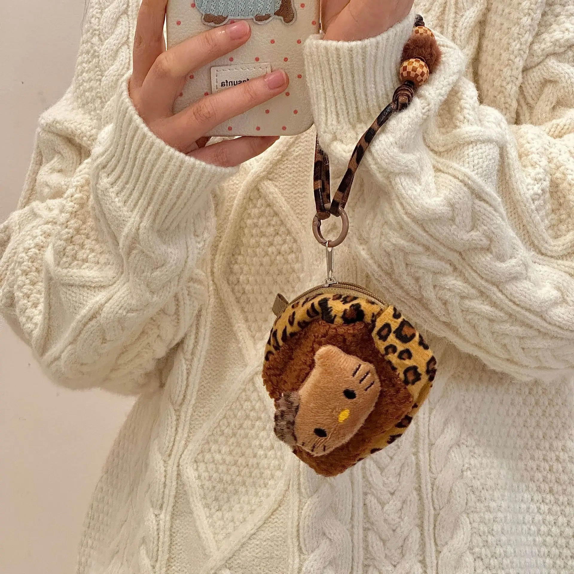 

Creative Coin Purse Mobile Phone Case Accessory Mini Pouch Small Storage Bag Suitable for Earphone Storage Portable Crossbody An