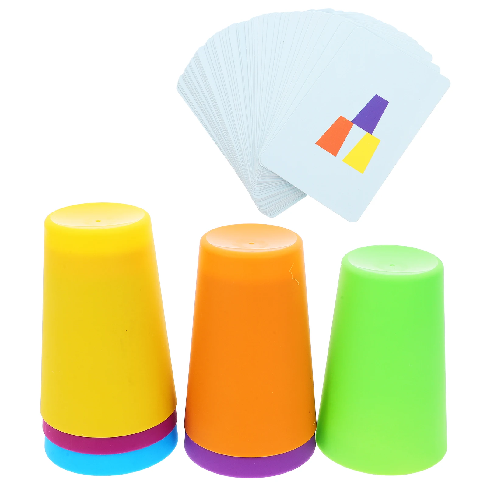 1 conjunto 1 conjunto de copos crianças velocidade empilhamento jogo mão-olho coordenação copo jogos interior ao ar livre material seguro jogos de velocidade crianças empilhamento