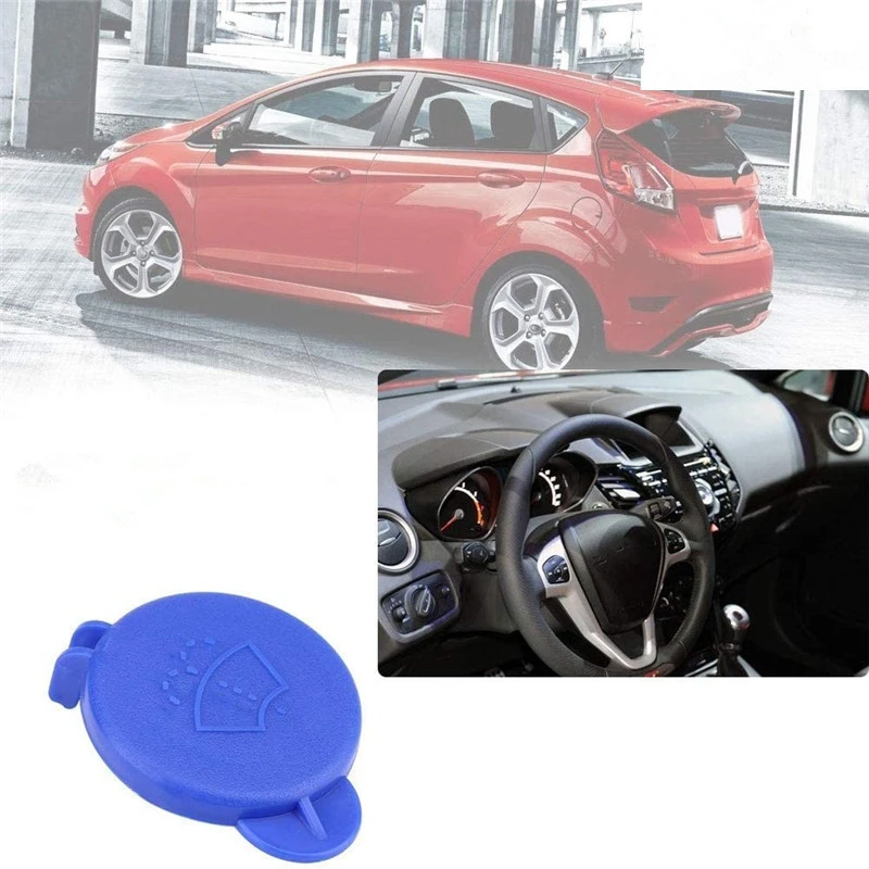 Car Styling Windshield Wiper Washer Fluid Reservoir Cover Water Tank Bottle Cap 1488251 fit for Ford Fiesta V Fusion