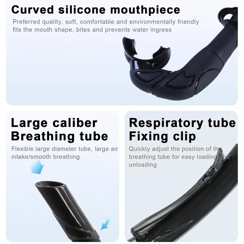 เด็กดําน้ําหายใจหลอดสบาย Mouthpiece ดําน้ําเปียกสําหรับดําน้ําว่ายน้ําแบบยืดหยุ่นท่อดําน้ําเด็กดําน้ําดูปะการัง