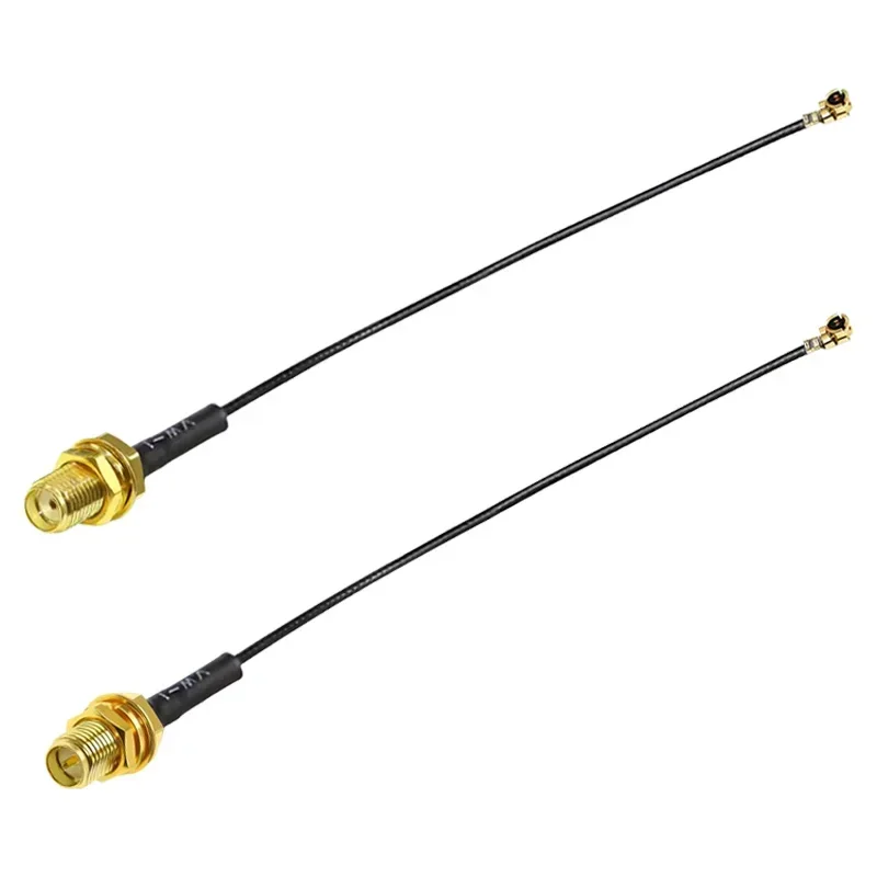 2/4/8 قطعة 1.13 كابل SMA موصل سالب إلى UFL/U.FL كابل خسارة منخفضة إلى (RP) SMA ضفيرة واي فاي هوائي تمديد كابل