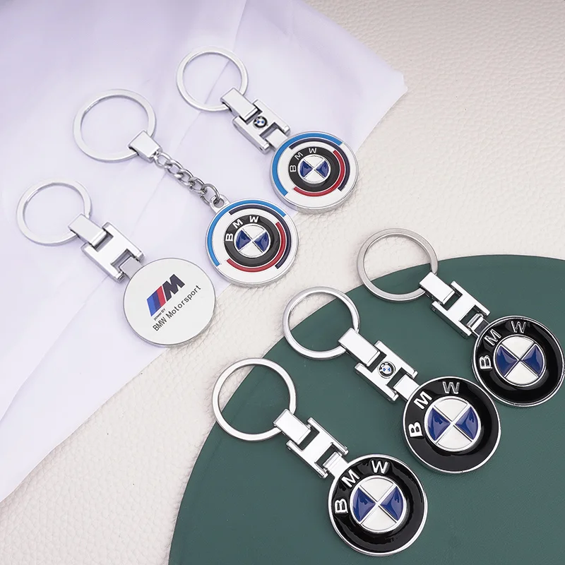 For Bmw M M3 M5 Performance E36 E39 E46 E53 E90 E60 E61 E93 X3 X1 3D Metal Car Styling Emblem Keyring Car Key Chain Accessories - view 2