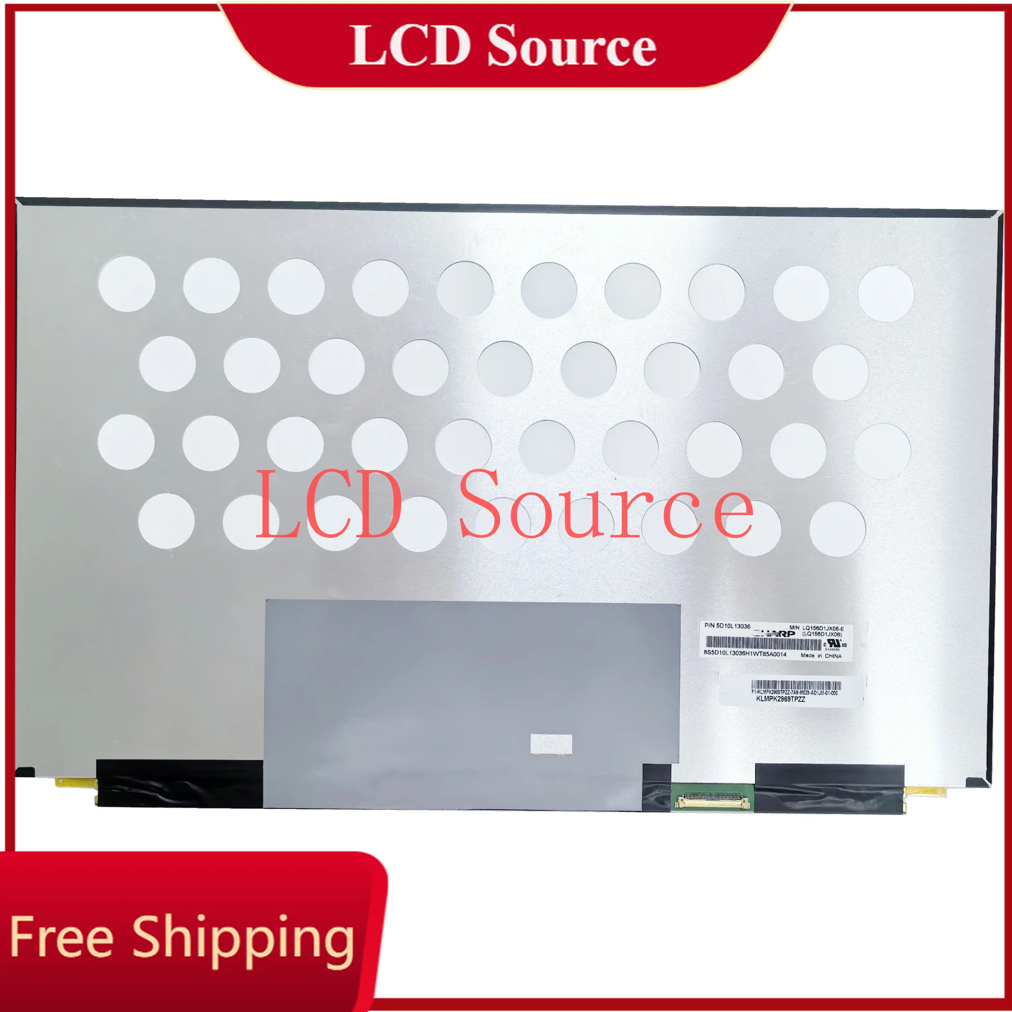 شاشة IPS LCD للكمبيوتر المحمول ، مصفوفة EDP ، استبدال شاشة ليد ، LQ156D1JX06 ، في ، ، من من من ، من ، إلى ،