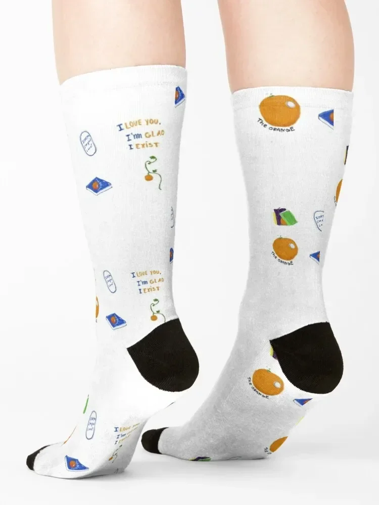 The orange - wendy cope Socks winter halloween cartoon custom Luxury Woman Socks Men's