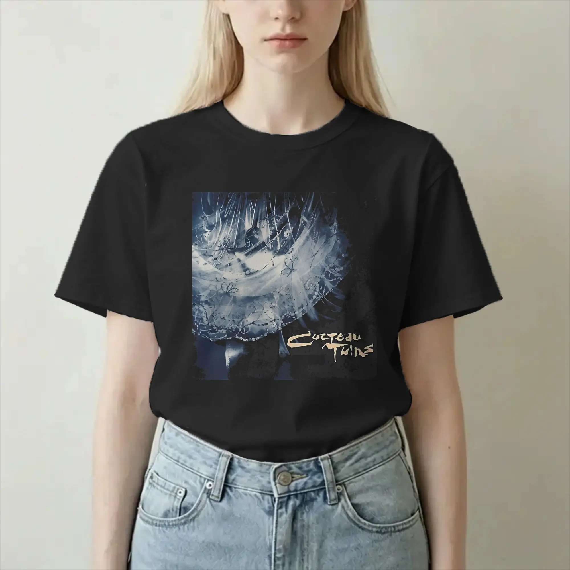 Camiseta Cocteau Twins Edição Limitada Presente Perfeito para Amantes de Gatos, Camiseta Vintage de Algodão Puro, Tamanho Plus
