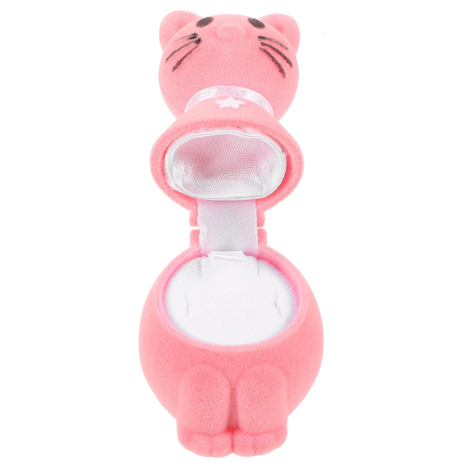 

Коробка для колец в форме кошки для предложения руки и сердца, свадьбы, помолвки, футляр для хранения ювелирных изделий, органайзер для украшений, подарок на девичник