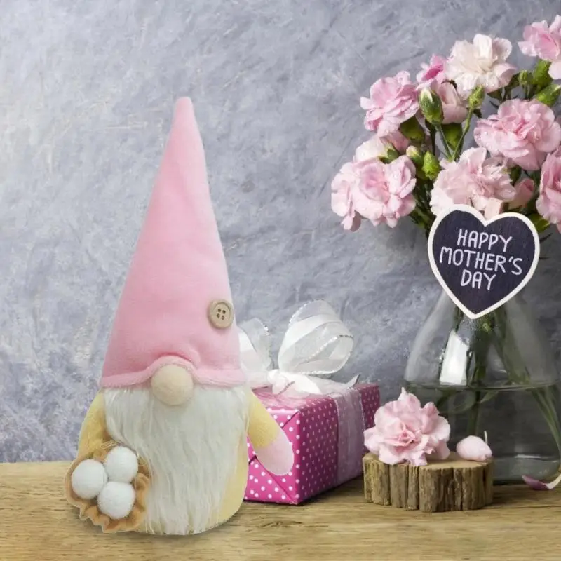 77JB Mother's Day Easter Gnome Tomte Nisse Swedish Elf Dwarf Home Farmhouse Decor