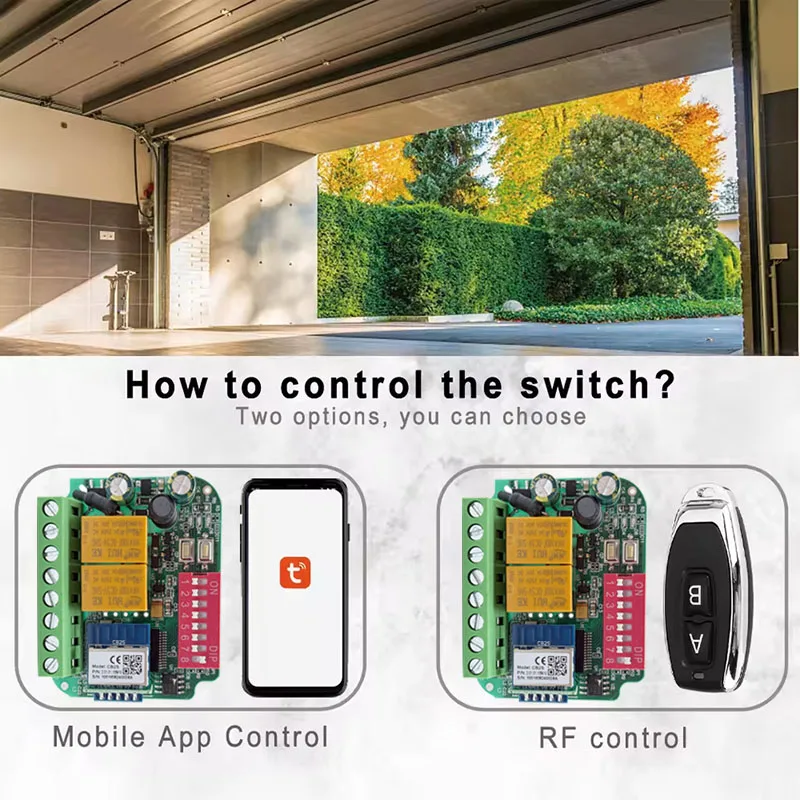 CLEMSA ​ MASTERcode MUTANcode MuTAN-II MV1 MV12 MV123 T1 TX1 T2 TX2 T4 TX4 N1 N2 N4 Mini elektrische Garagentor-Empfänger-Steuerung