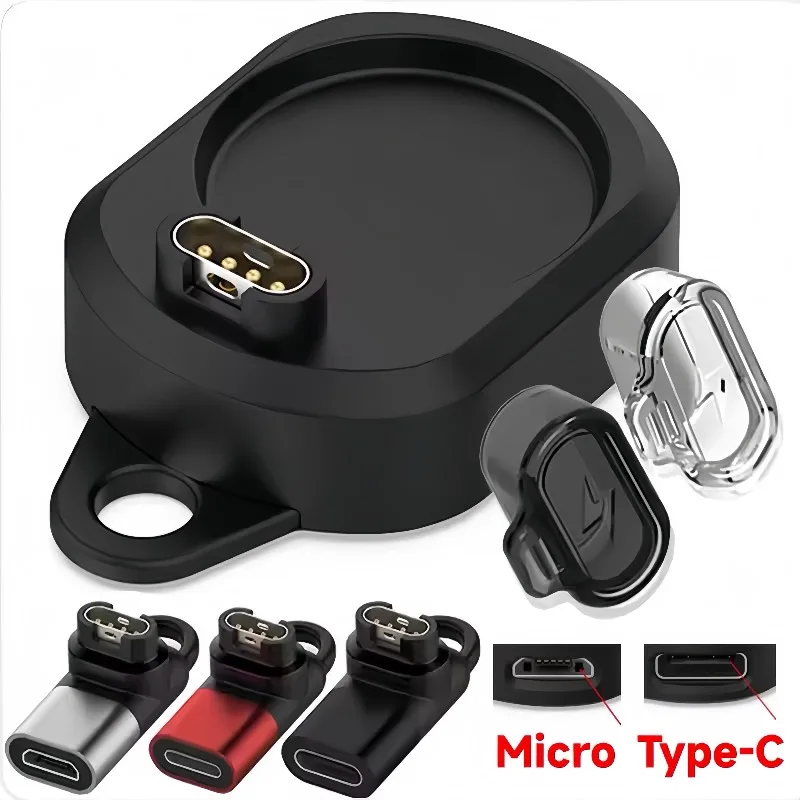 Разъем зарядного устройства для часов Garmin, адаптер для зарядки, конвертер для Fenix 7, 6, 5, Forerunner, разъем для зарядки Micro USB IOS, пылезащитная заглушка