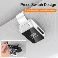 Alloy Magnetic Car Visor Sunglasses Holder Clip Eyeglasses Hanger For Land Rover Range Rover Velar Freelander Defender Evoque 3