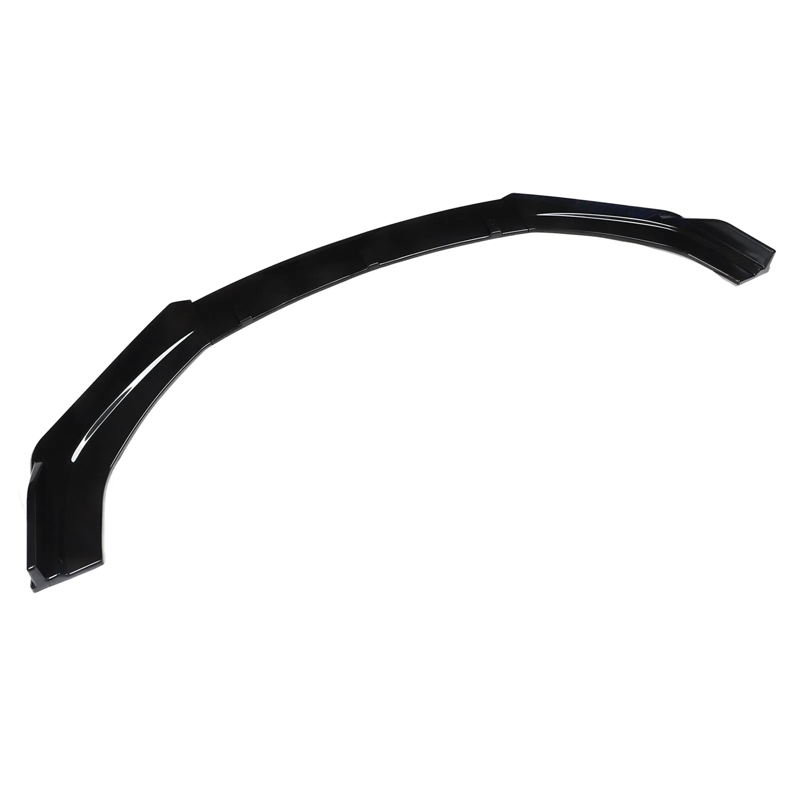 3pcs Front Bumper Lip Splitter Kit Gloss Black High Toughness Universal Front Spoiler Body Kit
