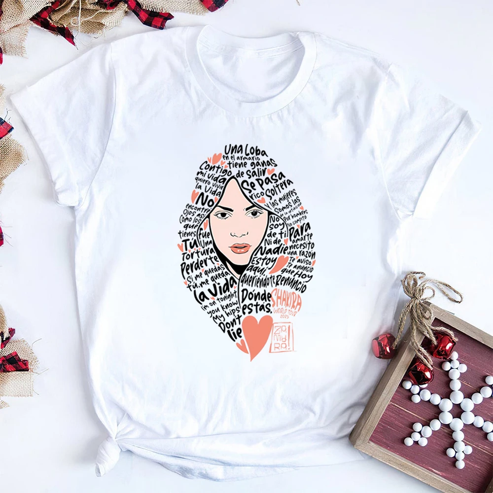 T-shirt Shakira World Tour 2026 Las Mujeres Ya No Lloran – Citées dans le livre « Women Don't Cry », citations de célébrités, tee-shirt d'artistes colombiens, hauts pour femmes
