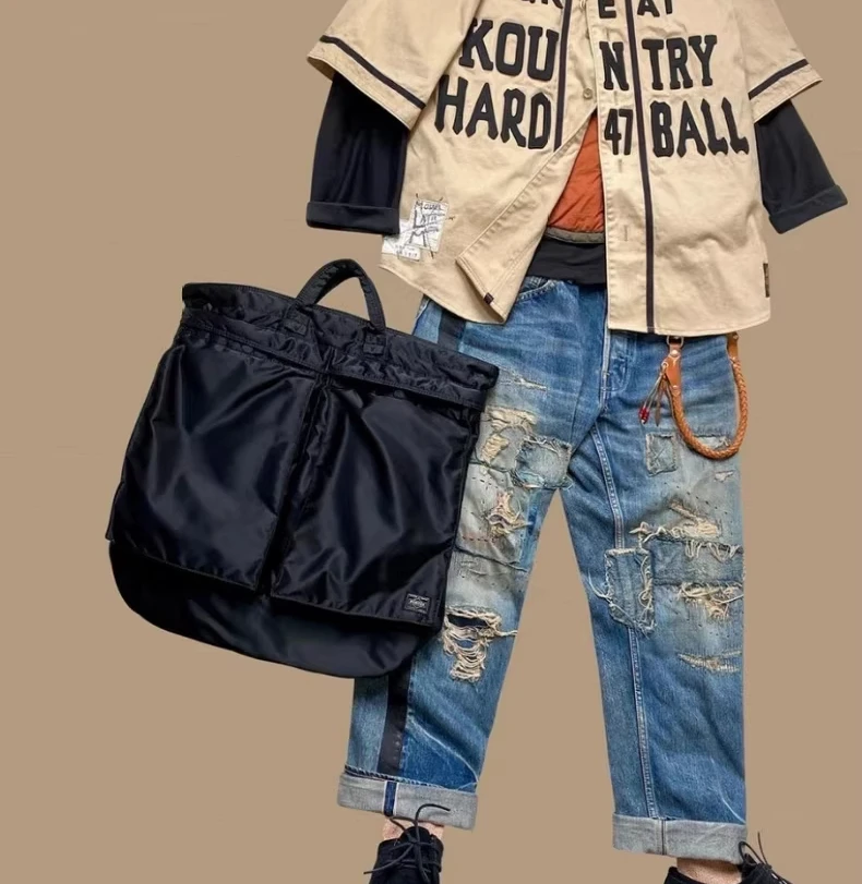 

Сумка-тоут PORT TANKER HELMET BAG из нейлона, защищающая от брызг