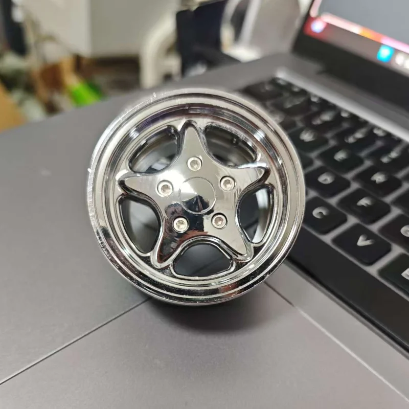 4PCS 1.9-inch Five-pointed Star Metal Wheel Hub for 1/10 RC Crawler Car Traxxas TRX4 SCX10 RC4WD D90 TRX6 G63 Tank 300 Wrangler