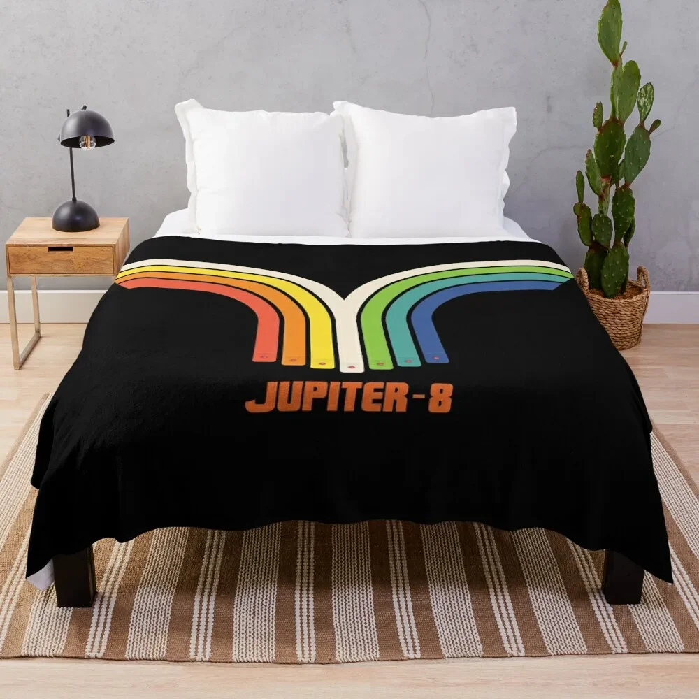 

Roland Jupiter 8 Rainbow Throw Blanket Comforter Flannel decorative Decorative Sofa Blankets