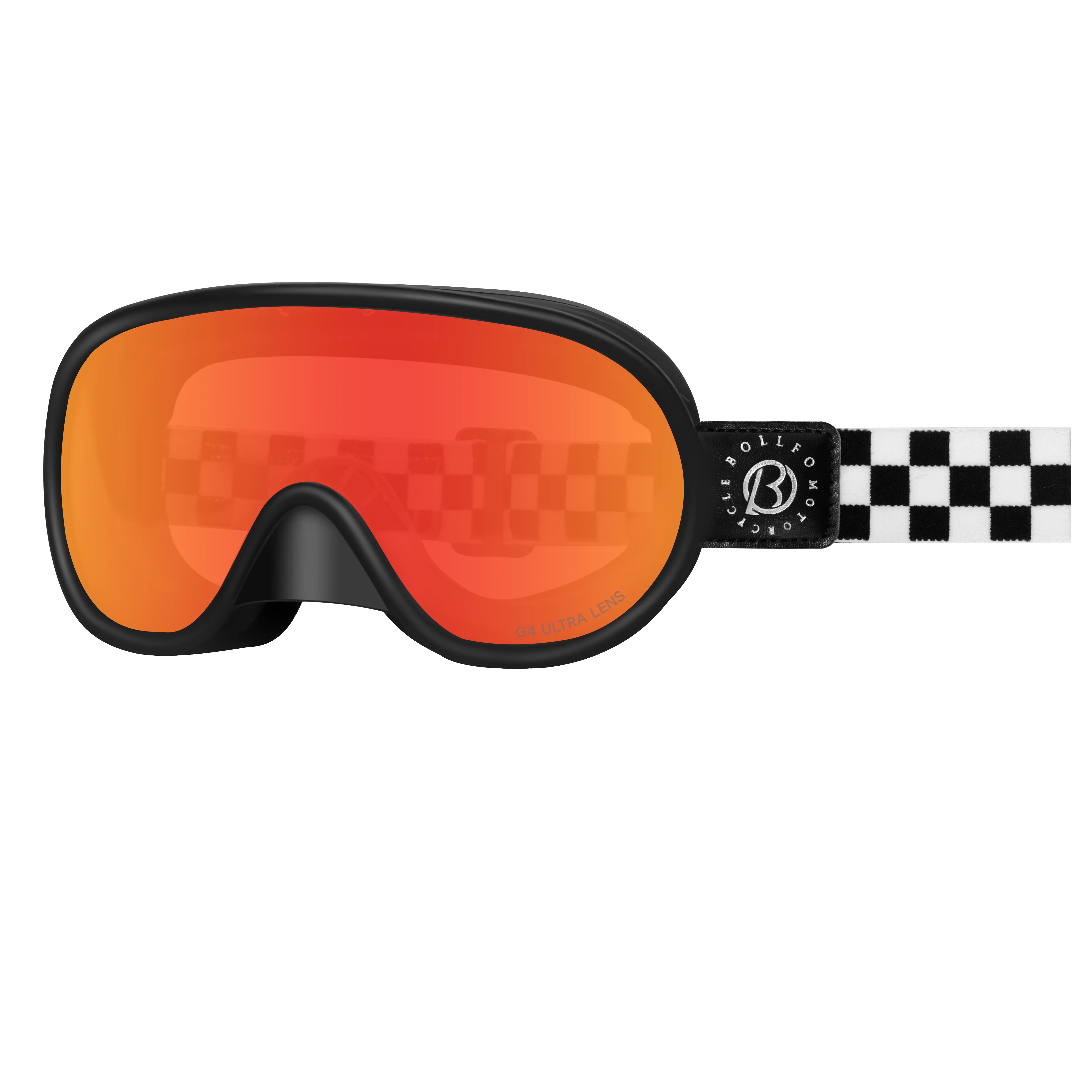 

BOLLFO Light Adaptive Riding Goggles Impact Resistant Windproof Motorcycle Goggles UV Protection OTG Helmet Compatible Glasses