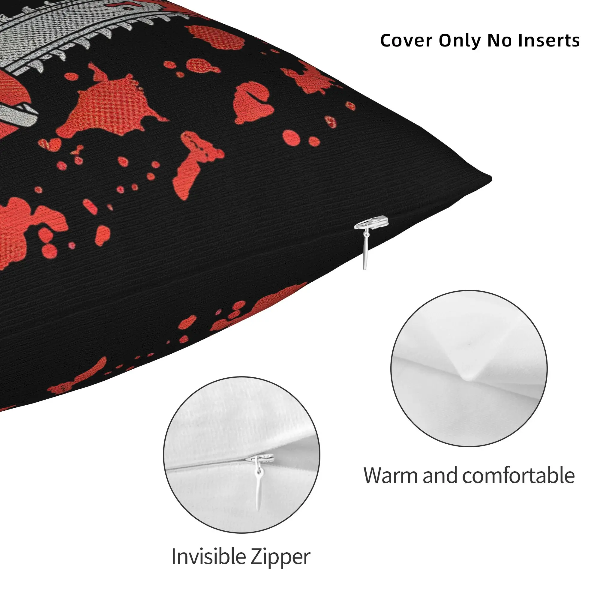 Ashes Groovy Chainsaw Williams Pillowcase Soft Polyester Cushion Cover Decoration Horror Throw Pillow Case Cover Chair Square