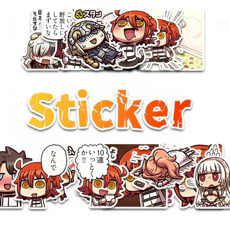 40 Stück Fate Kawaii Q-Version Anime-Aufkleber Altria Pendragon Mash Cartoon-Zubehör für Laptop, Skateboard, Motorrad, Notizbuch – Detail 4