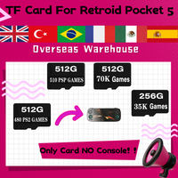 For Retroid Pocket 5 Game Memory TF Card All Emulator Pre-install Retro Games More PS2 PSP Portable Handheld High Speed 512GCard