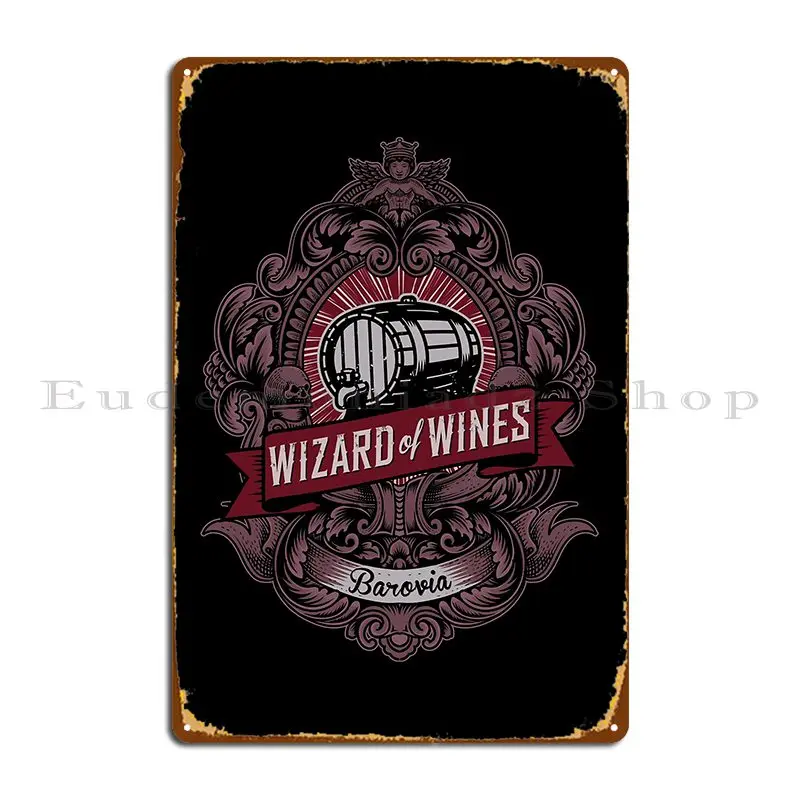 Nouveau Magicien Du Vin Vigneron Barovia Essentiel Metal Plaque Create Customize Custom Pub Garage Tin Sign Poster