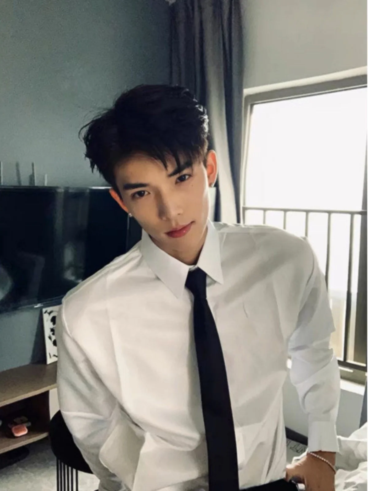 White Long Sve Men'… - image