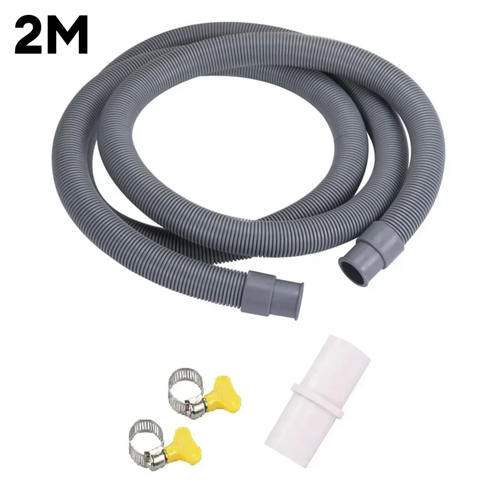 Drain Waste Hose Connector Washing Machine Dishwasher Drain Extension Kit Drain Pipe PP Drain Waste Hose Extension Pipe Kit
