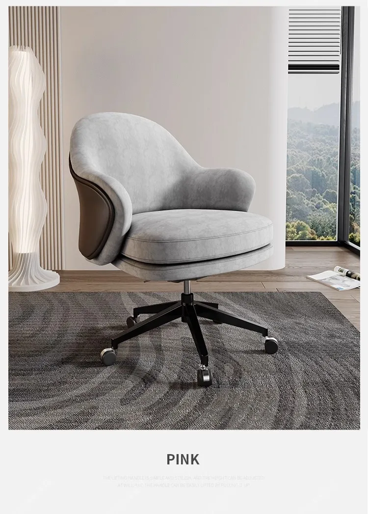 

Light Luxury Computer Chair Home Chair Office Chair Backrest Milotti Designer Dressing Chair Sedentary Study Desk Chair