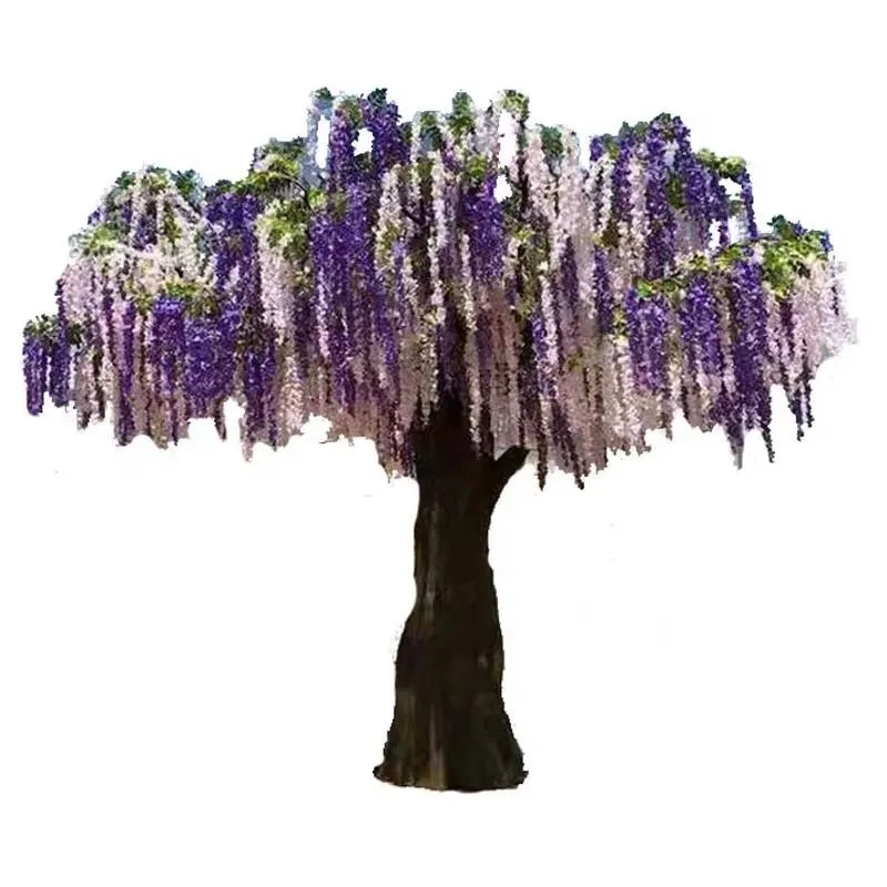 Large Indoor Artificial Wisteria Tree Plastic Wedding Decoration Core