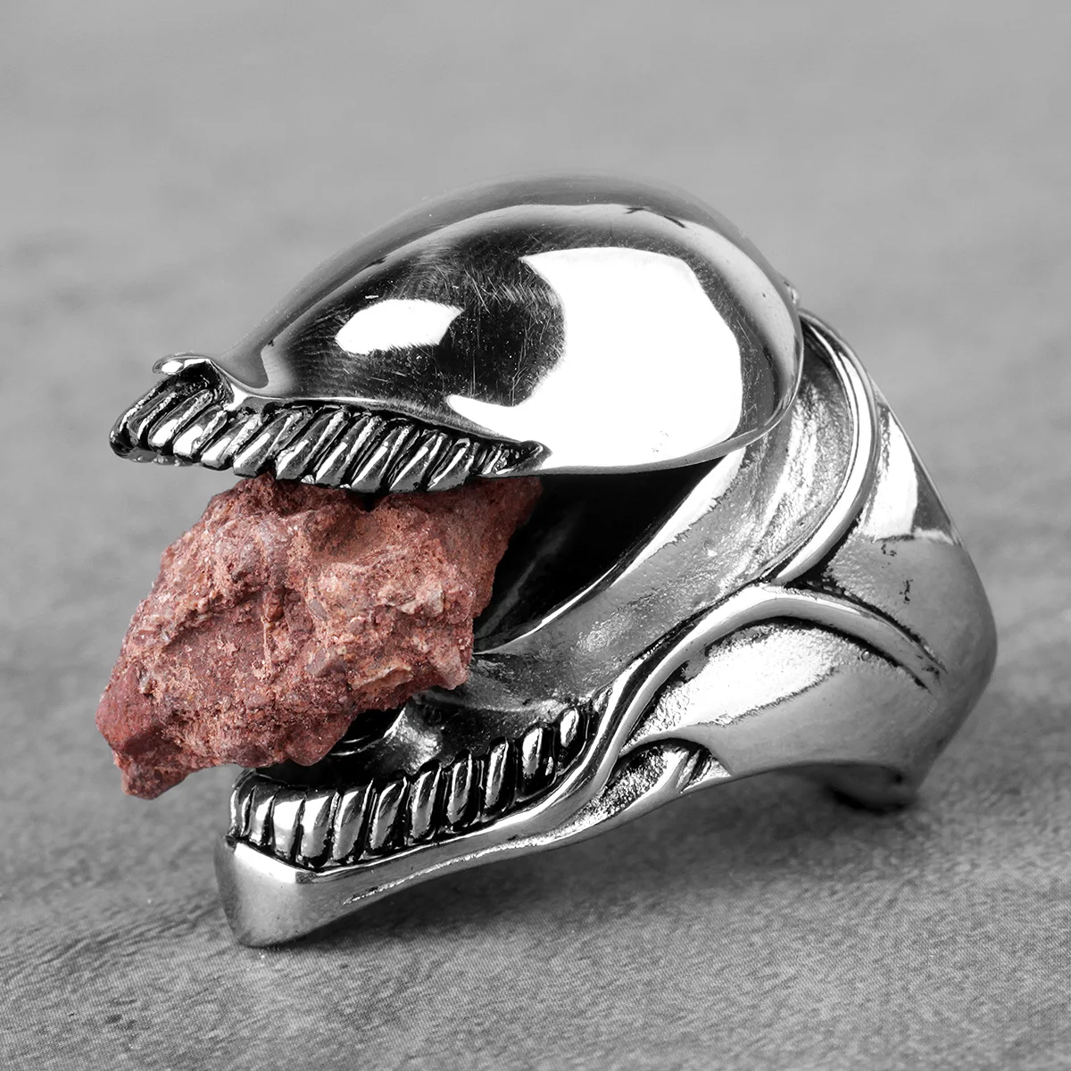 Stainless Steel Men Rings Venom Domineering Cool Punk Rock Hip Hop for Biker Male Boyfriend Jewelry Creativity Gift Wholesale