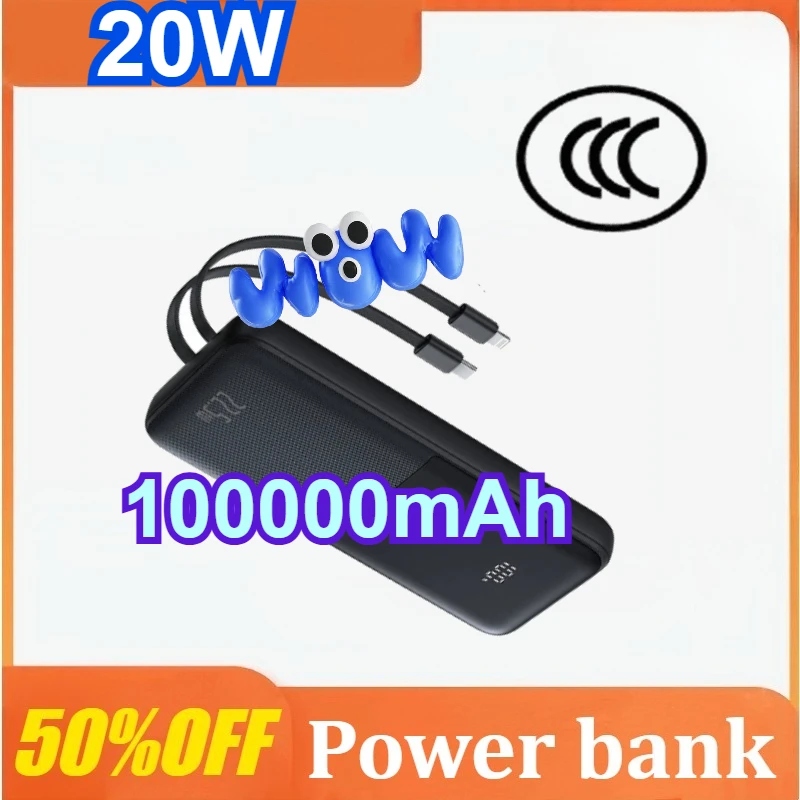 

20W Power Bank 10000mAh Fast Charge Powerbank with Digital Display for IPhone 17/16/15/14/13/12 for Xiaomi Batterie