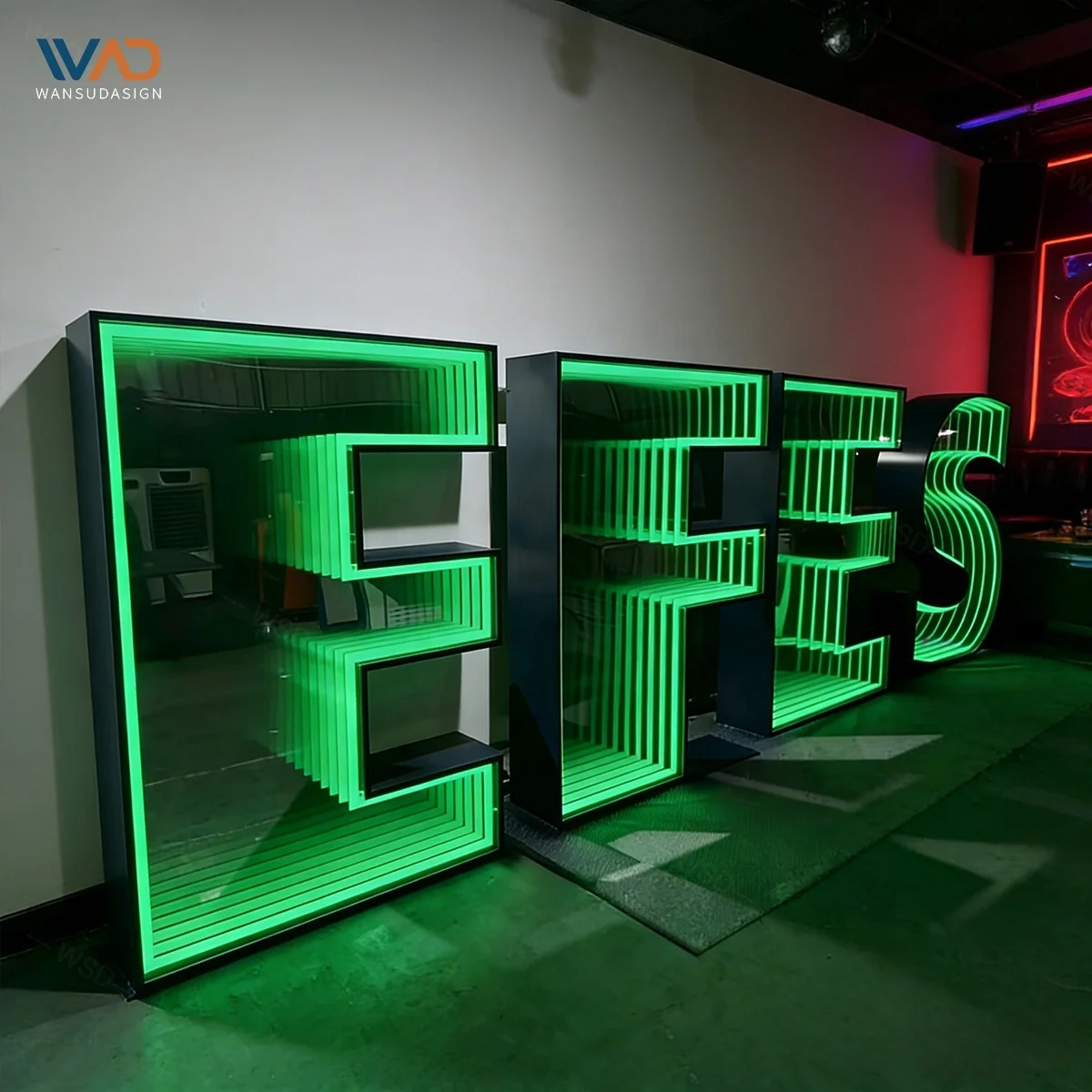 Custom Personalized RGB Multi-color Temperature Infinity Mirror LED Neon Lights Sign IP67 Rating-Channel Letters Sign