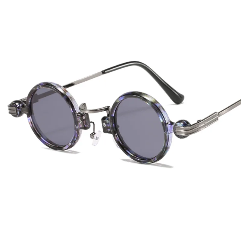 

Eyewear Glasses Vintage Women Sports Outdoor Steampunk Small Round metal-plastic Sunglasses Men Sun Summer T176