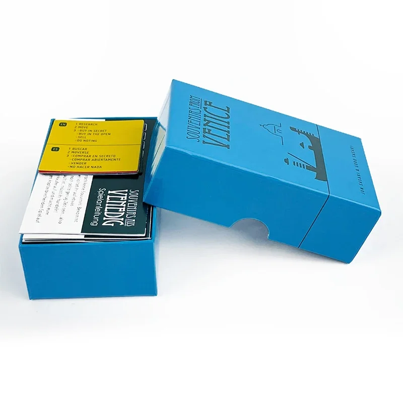 Jeu de société de stratégie sur le thème de Venise pour 2 à 5 joueurs, Souvenirs de Venise, 30 minutes de jeu, jeu de table pour famille et amis