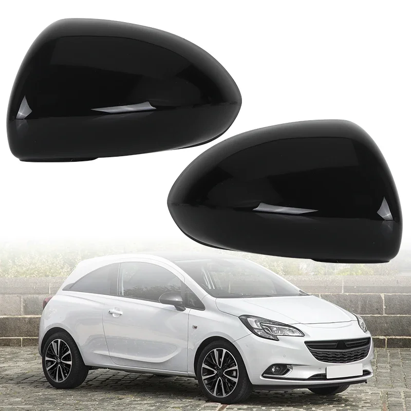 

Gloss Black Rearview Side Door Wing Mirror Cover Caps For Vauxhall Corsa D 2006~2014 Corsa E 2014 2015 2016 2017 2018 2019
